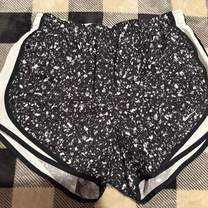 Nike Black, Gray, and White Women's Athletic Shorts